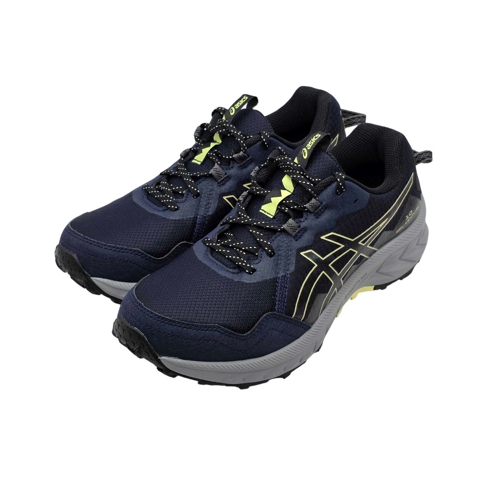 ASICS Gel-Venture 10 Trail Running Shoes Men's 8 Navy Black Gray NEW 1011B967